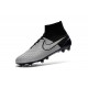 Nouvelle Crampons Nike Magista Obra FG Hommes Cuir Blanc Noir