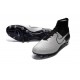 Nouvelle Crampons Nike Magista Obra FG Hommes Cuir Blanc Noir