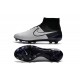 Nouvelle Crampons Nike Magista Obra FG Hommes Cuir Blanc Noir