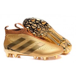 Nouveau Chaussures de Football Adidas Ace16+ Purecontrol FG/AG Or