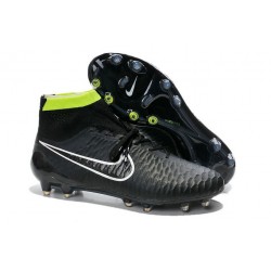 2014 Chaussure de Football Nike Magista Obra FG Noir Blanc Vert