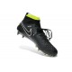 2014 Chaussure de Football Nike Magista Obra FG Noir Blanc Vert