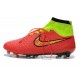 2014 Chaussure de Football Nike Magista Obra FG Rouge Or Vert