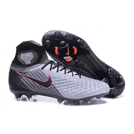 Chaussures de football pour Hommes Nike Magista Obra II FG Gris Noir