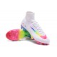 Crampons de Foot Nouveau 2017 Nike Mercurial Superfly 5 FG ACC Blanc Rose Volt Vert Bleu Violet