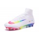 Crampons de Foot Nouveau 2017 Nike Mercurial Superfly 5 FG ACC Blanc Rose Volt Vert Bleu Violet