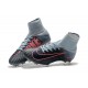 Crampons de Foot Nouveau 2017 Nike Mercurial Superfly 5 FG ACC Gris Rose Noir