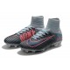 Crampons de Foot Nouveau 2017 Nike Mercurial Superfly 5 FG ACC Gris Rose Noir