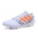 Chaussure de Football pour Hommes - adidas Nemeziz 17+ 360 Agility FG Blanc Orange Gris