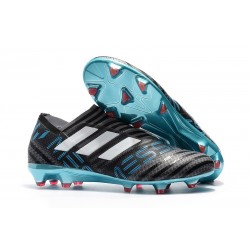 Crampons de Football Hommes - adidas Nemeziz 17+ 360 Agility FG Gris Blanc Noir